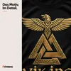Camiseta negra, talla XL, con diseño de "Valknut", "Rabe" Vista previa de la imagen del producto 4