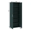 Armadio stretto con scaffali 69 cm SAVOY - antracite Anteprima dell’immagine prodotto 6