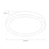 LED plafón PERETI 18W čierny krúžok 29,5cm, 3000K teplá Náhľad obrázku produktu 5