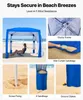 Cabane de plage VEVOR, tente de plage de 2,4 x 2,4 m avec Voir les images du produit 3