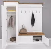 Casa Padrino Landhausstil Garderobenschrank Weiß / Braun Produktbild-Vorschau 2