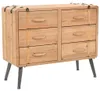 vidaXL Komoda z jedlového masivu 91x35x73 cm Náhled obrázku produktu 8
