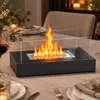 ZMH Bioethanol Tischkamin Edelstahl Tisch Kaminfeuer 35cm Produktbild-Vorschau 8
