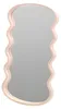 H&S Collection Spiegel / Wandspiegel - Welle - rosa - 55 x Produktbild-Vorschau 1