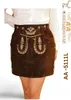 Lederhose da donna   - Gonna tradizionale in pelle Anteprima dell’immagine prodotto 1