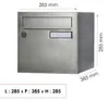Boîte aux lettres normalisée 1 porte extérieur - Rivage - Voir les images du produit 3