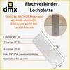 DMX - Flachverbinder verzinkt 20er Set 180x65x2,5 - Produktbild-Vorschau 2