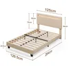 A diagram of a bed frame with dimensions indicated by measurement lines and text. Náhľad obrázku produktu