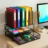 Organizér na stôl Relaxdays, držiak na zložky so zásuvkou a Náhľad obrázku produktu 6