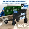 Carrello spesa pieghevole 100kg freno tasca laterale Anteprima dell’immagine prodotto 2