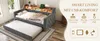Zerbaco Sofabett 90x190 cm, aus Samt mit Stauraum, LED und Produktbild-Vorschau 12