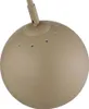A close-up view of a brown spherical lamp shade with small holes around the top, attached to an adjustable arm. Produktbild-Vorschau