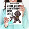 Gießen und düngen - Kein Hundeklo Schild in weiß Produktbild-Vorschau 3
