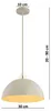 KAR LIGHTING Pendellampe 1-flammig Beige – Moon Ecru Produktbild-Vorschau 2