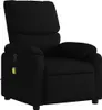 masážne kreslo vidaXL Black Fabric Náhľad obrázku produktu 1