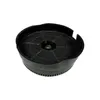 A black carbon filter for an air purifier or range hood, shown from a slightly elevated diagonal angle. Produktbild-Vorschau