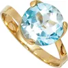JOBO Damen Ring 585 Gold Gelbgold 1 Blautopas Goldring Produktbild-Vorschau 1