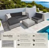 tectake® Aluminium Rattan Lounge wetterfest und Produktbild-Vorschau 2