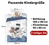 Kinderbettwäsche Schiff bedruckt Garnitur 100x135 cm + Produktbild-Vorschau 3