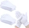 12 Paar Weiße Handschuhe Baumwolle, Stoff Handschuhe Weiss, Produktbild-Vorschau 7