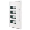vchodové dveře vidaXL bílé 100x200 cm z hliníku a PVC Náhled obrázku produktu 1