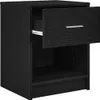 vidaXL Noční stolky 2 ks se zásuvkou černé 40x34x50 cm Náhled obrázku produktu 5