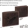 RFID Büffel Echt Leder Geldbörse Portemonnaie Herren mit Produktbild-Vorschau 3