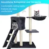 Katzen Kratzbaum Simba 142 cm groß Dunkelgrau - Deluxe Produktbild-Vorschau 4