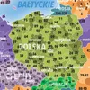 Podložka na stůl „Evropa“ s poštovními směrovacími čísly Náhled obrázku produktu 2