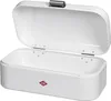 A white breadbox with the lid open, shown from a slightly elevated front-left angle. Náhled obrázku produktu