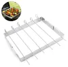BBQ Grillspieße Set 6 Stück Edelstahl mit klappbarem Produktbild-Vorschau 1