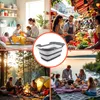 Collage of lifestyle images showing a collapsible laundry basket in various settings, including laundry room, market, camping, and picnic. Anteprima dell’immagine prodotto