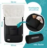 MONZANA® Fußsack Kinderwagen & Buggy – Kuscheliger Produktbild-Vorschau 2