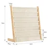 Bücherregal für kinder 75x30x76cm aus Baumwolle Leinen und Produktbild-Vorschau 6