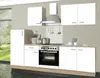 A modern white kitchen unit with appliances. Produktbild-Vorschau