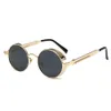 Männer Frauen Retro Vintage Brille Steampunk Runde Metall Produktbild-Vorschau 8