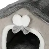 Lit pour chats Cave à chats en peluche Chaud pour l'hiver Voir les images du produit 4