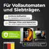 An advertising image for cleaning tablets for coffee machines. Produktbild-Vorschau