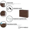 STIV Möbel | Komoda s 8 zásuvkami | Dub Wenge | 120 cm | Náhľad obrázku produktu 4