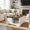 Parrot Uncle Couchtisch mit Stauraum Weiß, Landhausstil Produktbild-Vorschau 1