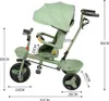 Dreirad 4in1 Kinderdreirad mit Schubstange,Buggy Fahrrad Produktbild-Vorschau 7