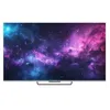 A television displaying a colorful nebula image, placed on a stand against a white background. Produktbild-Vorschau
