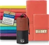 Blumtal Mikrofaser Handtuch – Set: 180x90cm & 80x40cm - Produktbild-Vorschau 1