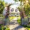 Relaxdays Arco per rose in metallo, arco a tutto sesto con Anteprima dell’immagine prodotto 3