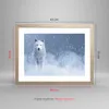 Gerahmtes Poster - Rahmen in heller Eiche - Weiß Wolf Produktbild-Vorschau 5