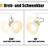 ZMH reflektor sufitowy vintage biała lampa sufitowa 4 Podgląd zdjęcia produktu 2