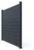 VANO 4 m H. 180 cm Grauer Lamellenzaun aus Aluminium Produktbild-Vorschau 4