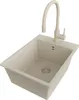 PRIMAGRAN Granitspüle Beige 38x50cm, Spülbecken 1 Becken + Produktbild-Vorschau 1