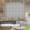 3D-Wandpaneele PVC | Holzoptik | Gebleichter Eichenparkett Produktbild-Vorschau 2