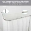 Duschvorhangstange L-Form, Badezimmer Ecke Produktbild-Vorschau 5